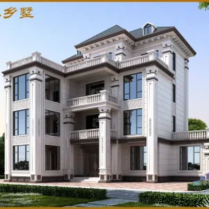 福建高端别墅设计：三层法式风格效果